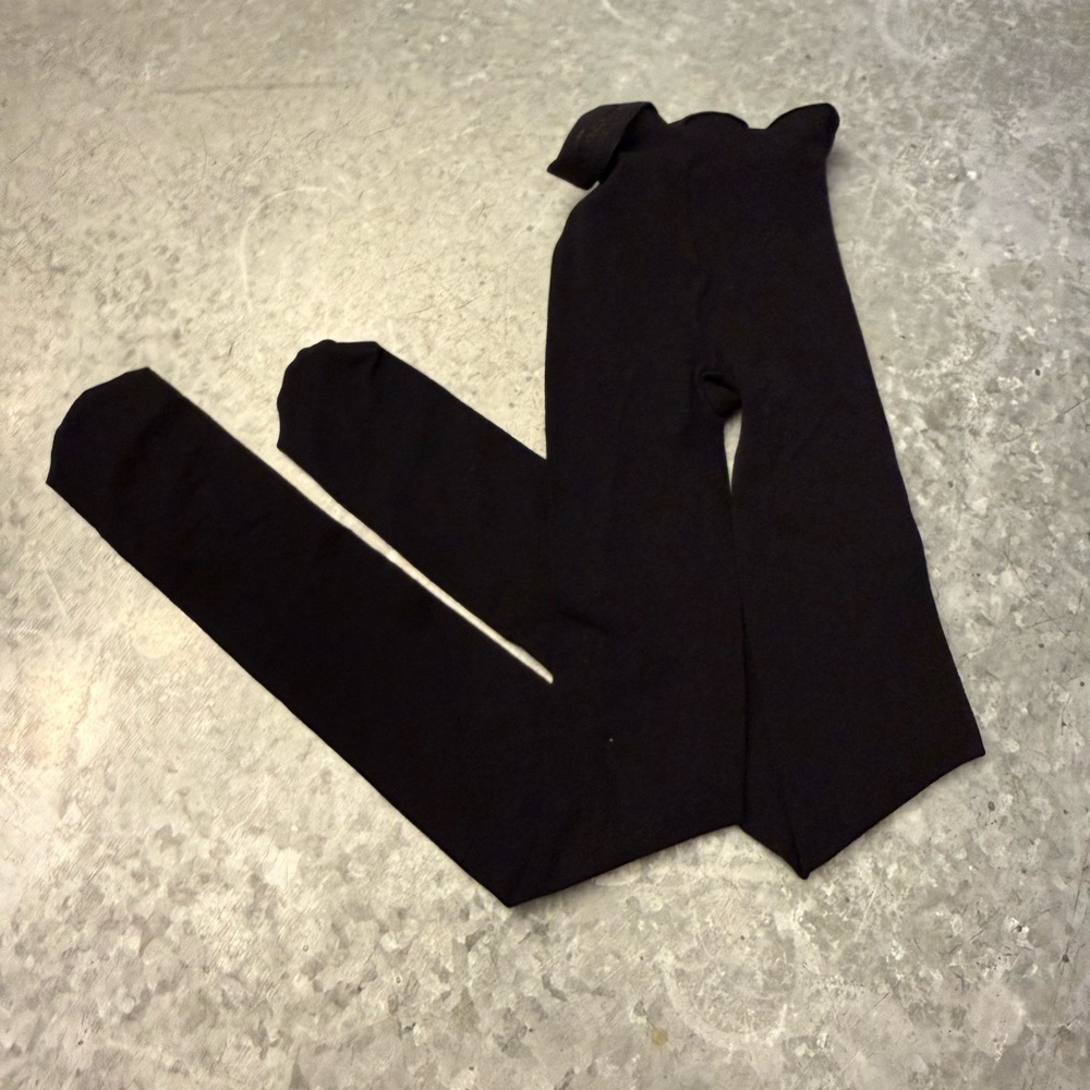 Capezio Black Dance Tights S/M Footed Performance Ballet Theater